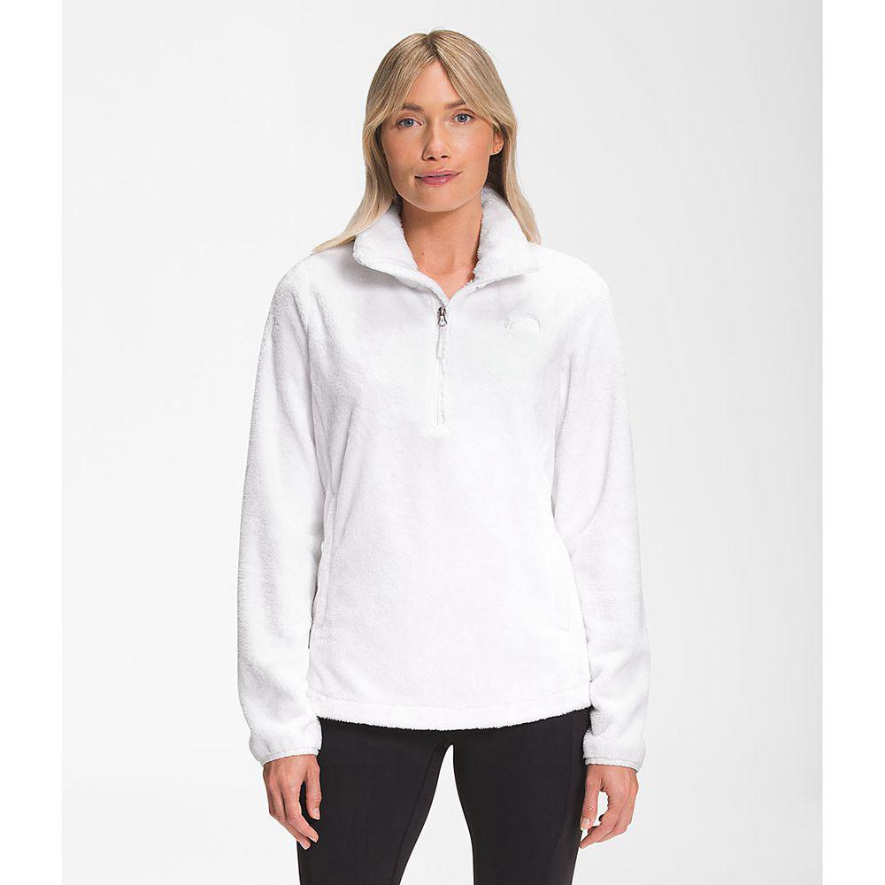 The North Face Osito ¼ Zip Γυναικεια Pullover - Ασπρα (NVJU98537)